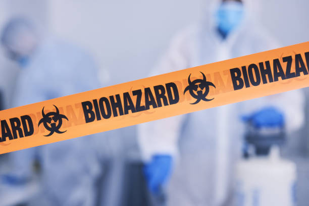 Professional Biohazard Cleanup technician working in Patterson, CA